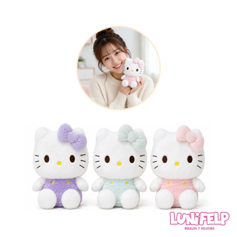 Peluche Hello Kitty 22 cm | Muñeca Tierna Kawaii