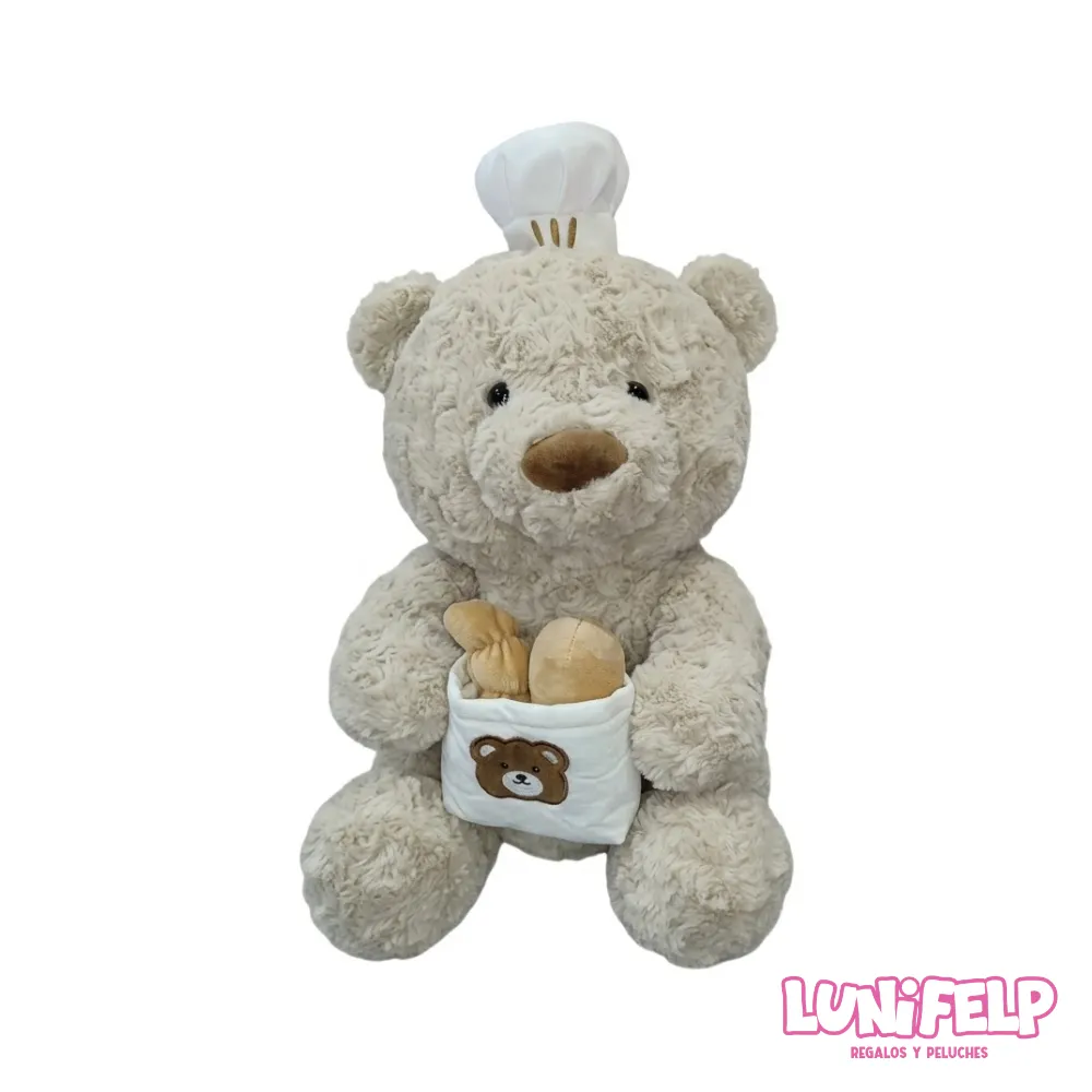 Peluche Oso Panadero Grande 45 cm - Imagen 4