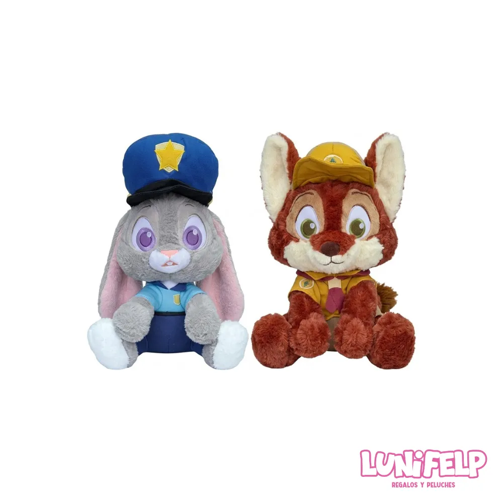 Peluches Zootopia 33cm Judy Hopps Y Nick Wilde