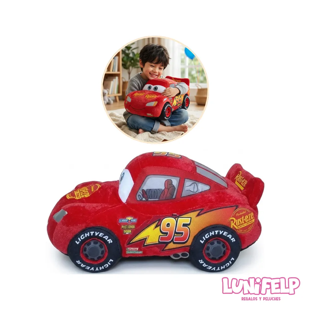 Peluche Rayo McQueen Cars 30cm - Imagen 3