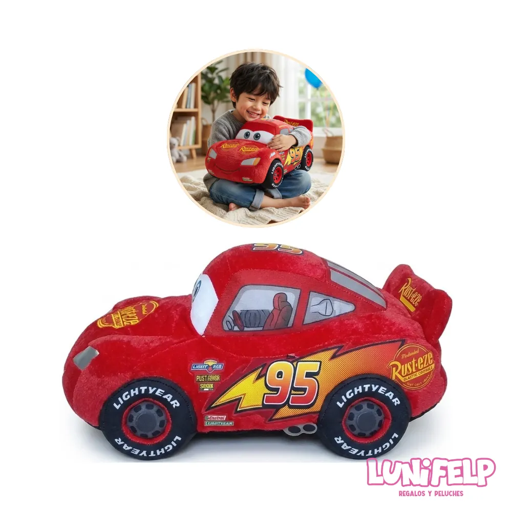 Peluche Rayo McQueen Cars 36cm - Imagen 3
