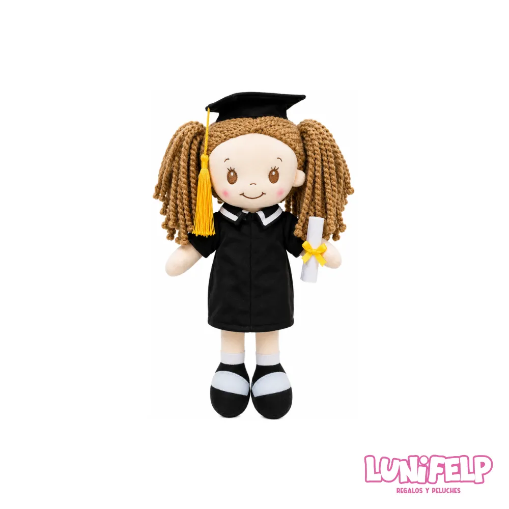 Peluche Muñeca de Graduación 30 cm