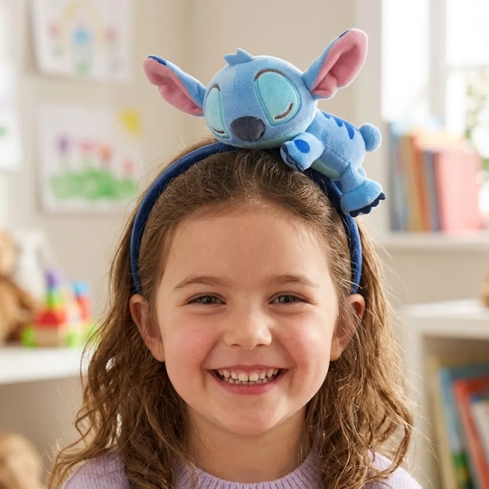 Diadema con Peluche de Stitch 3D Kawaii para Niñas - Accesorio Divertido - Imagen 3