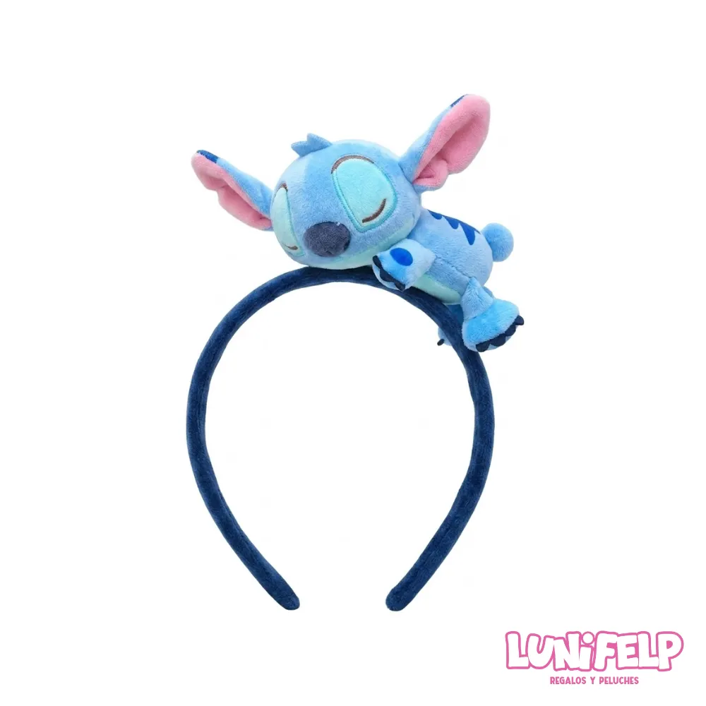 Diadema con Peluche de Stitch 3D Kawaii para Niñas - Accesorio Divertido