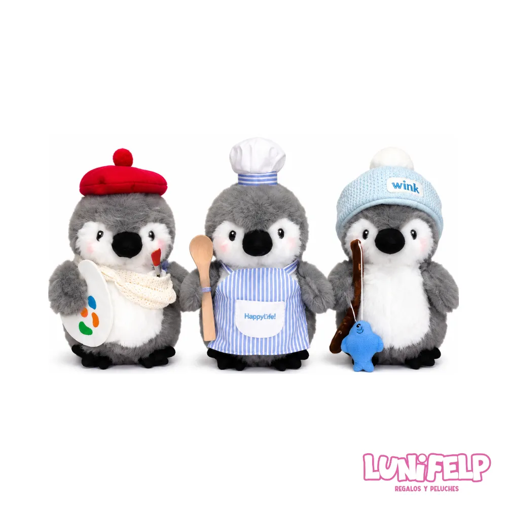 Peluche Pingüino Trabajador 23 cm