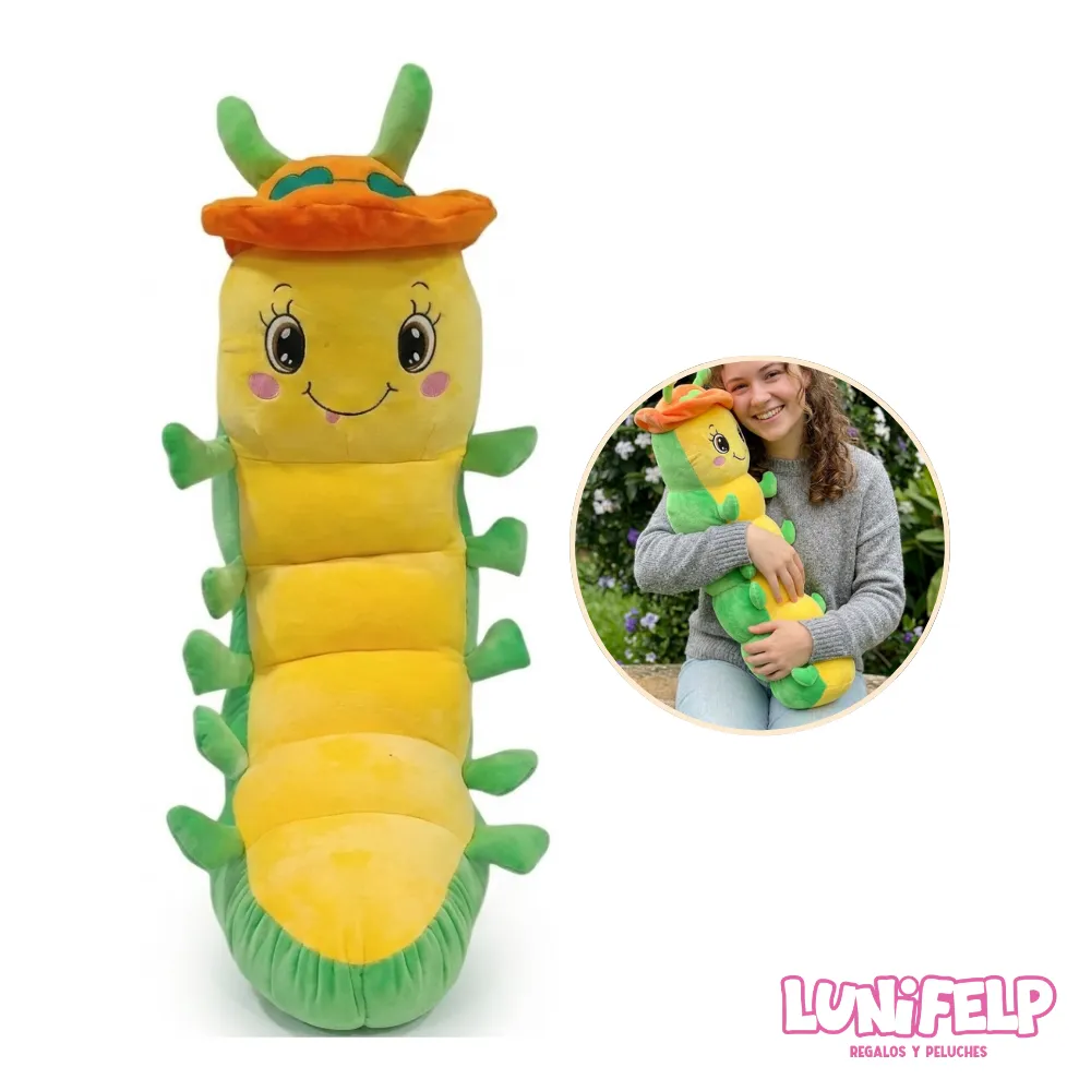 Peluche de Oruga Gigante - 85 cm
