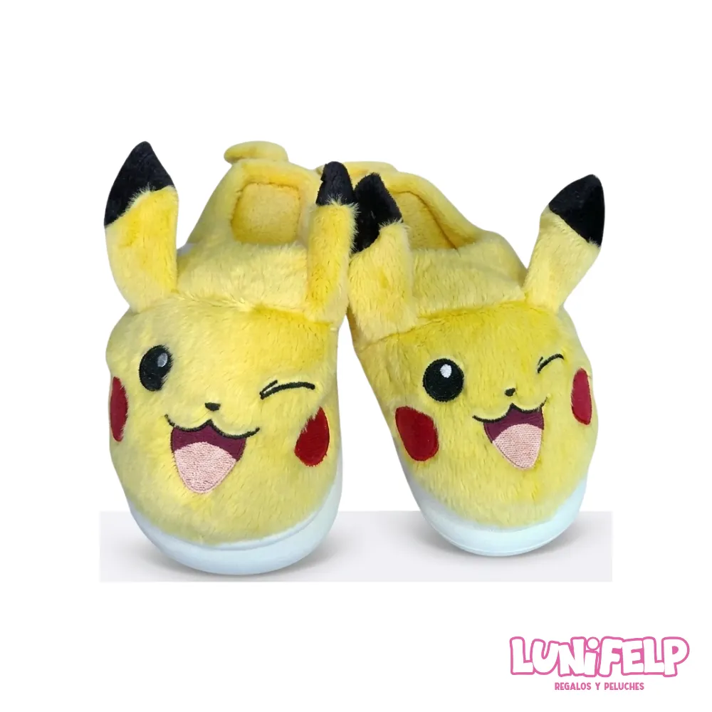 Pantuflas Pikachu Pokémon Peluche 3D