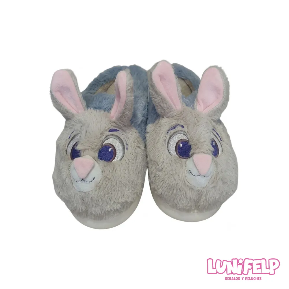 Pantuflas Judy Hopps Zootopia Peluche 3D Tallas 35 Al 42
