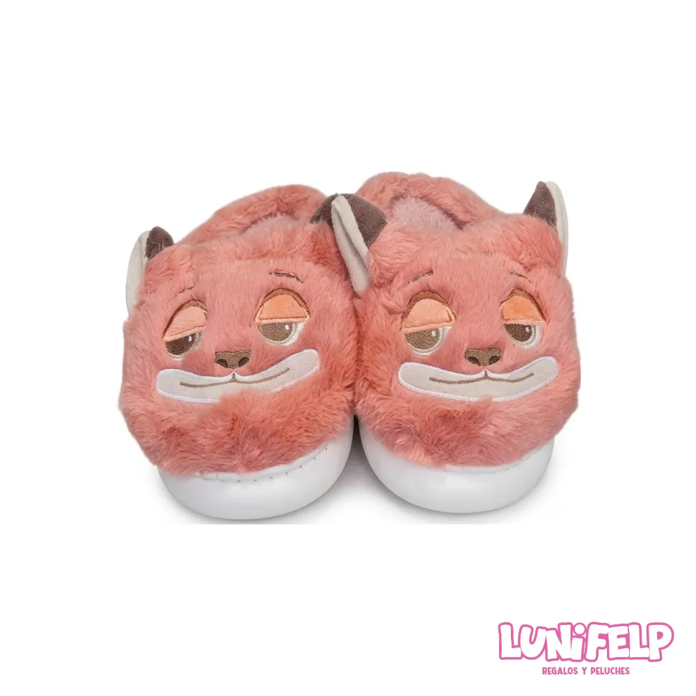 Pantuflas Nick Wilde Zootopia Peluche 3D Tallas 34 Al 42