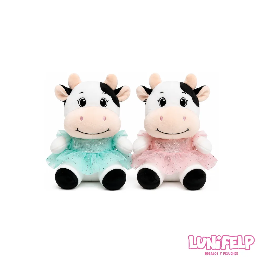 Peluche Vaquita Bailarina con Tutú 21 cm