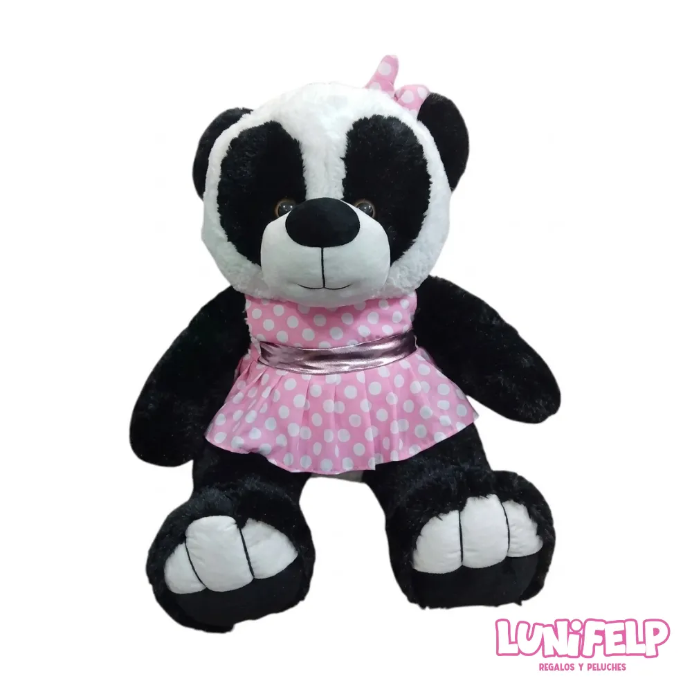 Peluche Osa Panda Gigante con Vestido 100 cm