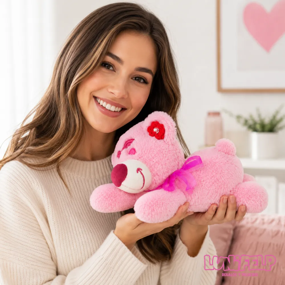 Peluche Oso Lotso Rosa 30 cm - Imagen 4