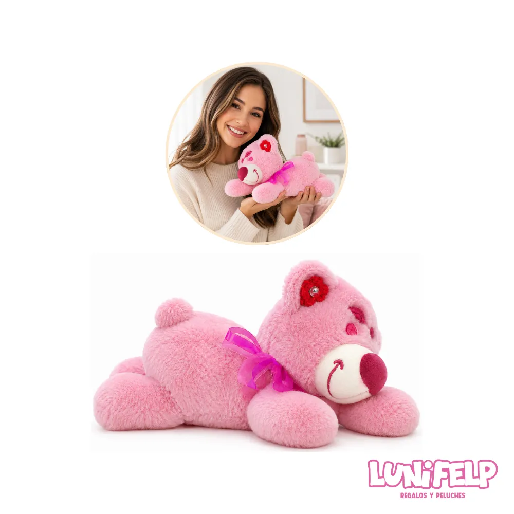 Peluche Oso Lotso Rosa 30 cm - Imagen 2