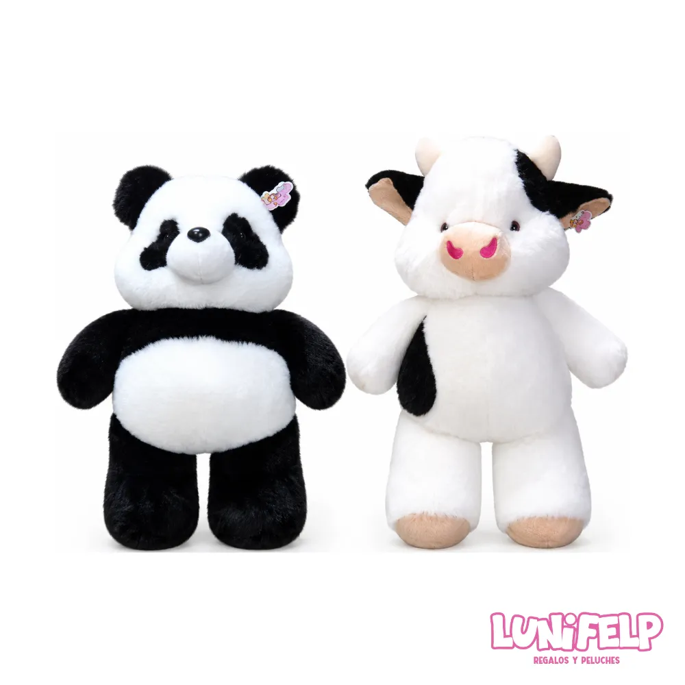 Peluche Viral Que Corre 45 cm (Panda o Vaca)