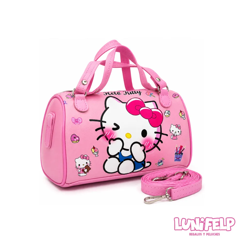 Bolso de Mano Hello Kitty Infantil y Juvenil con Correa Ajustable - Imagen 5