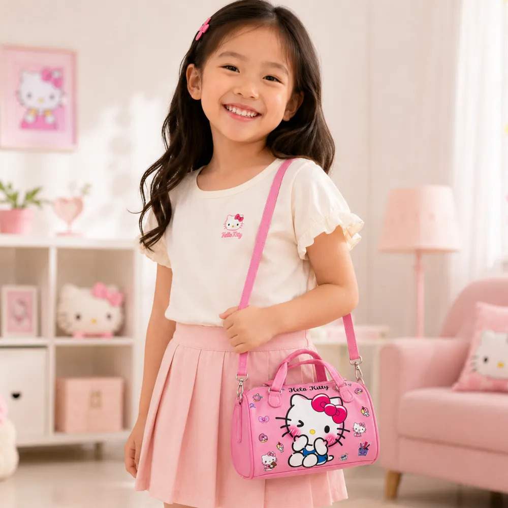 Bolso de Mano Hello Kitty Infantil y Juvenil con Correa Ajustable - Imagen 3