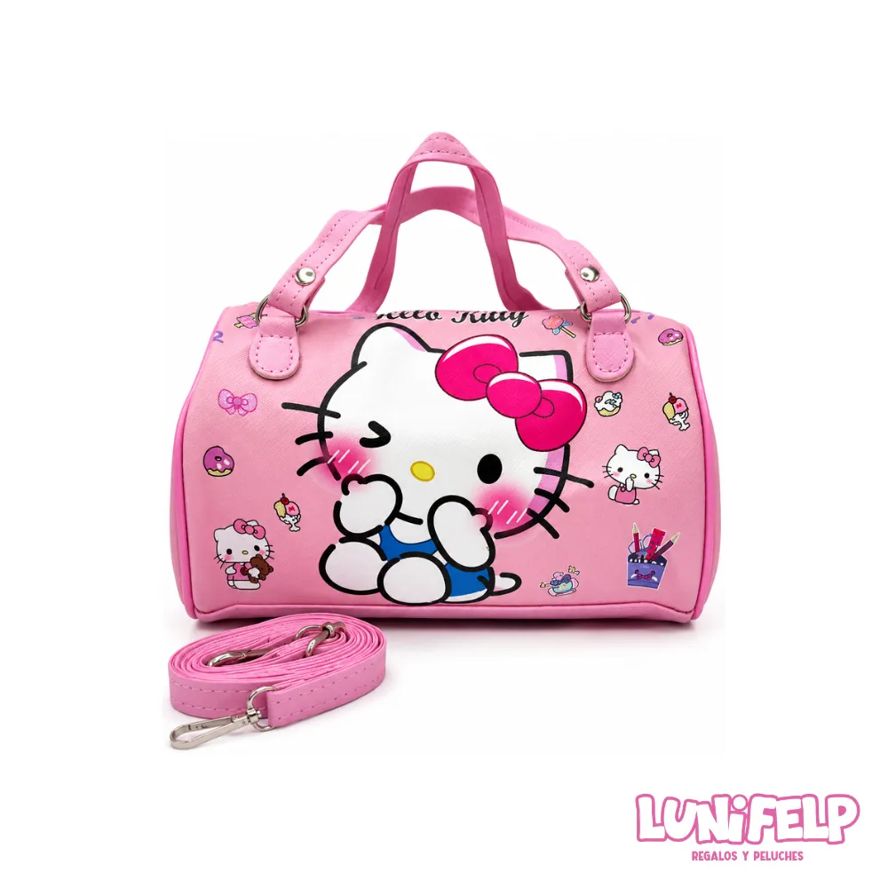Bolso de Mano Hello Kitty Infantil y Juvenil con Correa Ajustable