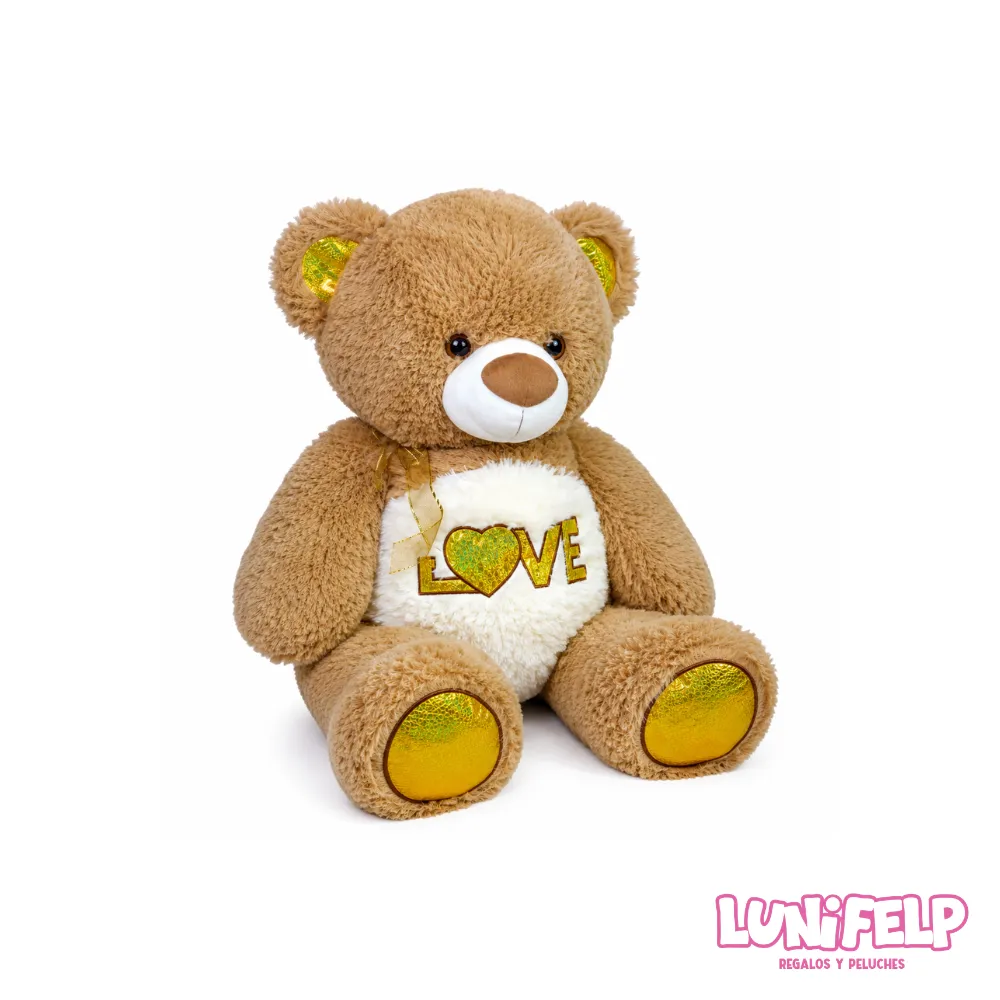 Peluche Oso Clásico "LOVE" 60 cm | Algodón Siliconado