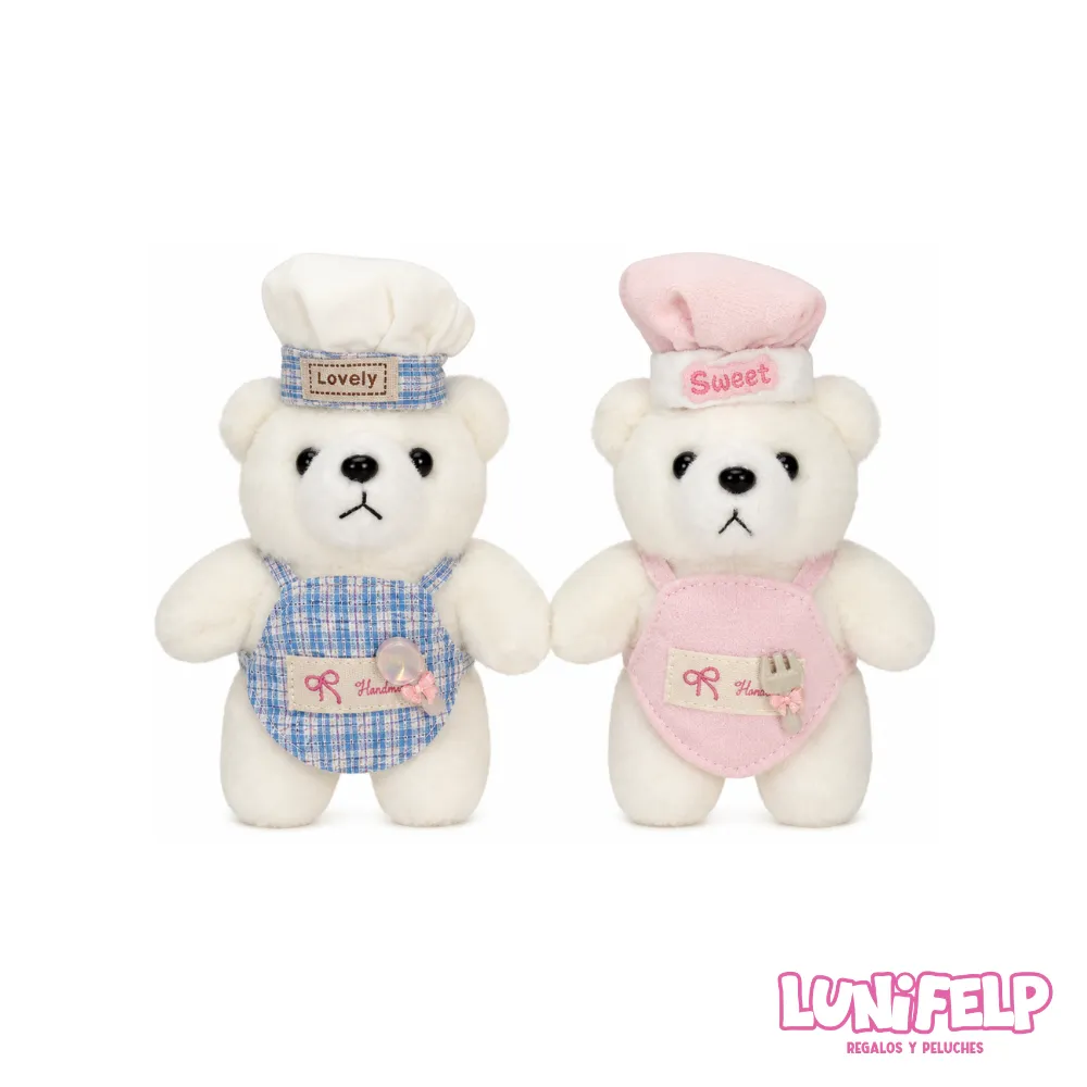 Llavero de Peluche Osito Chef 12 cm