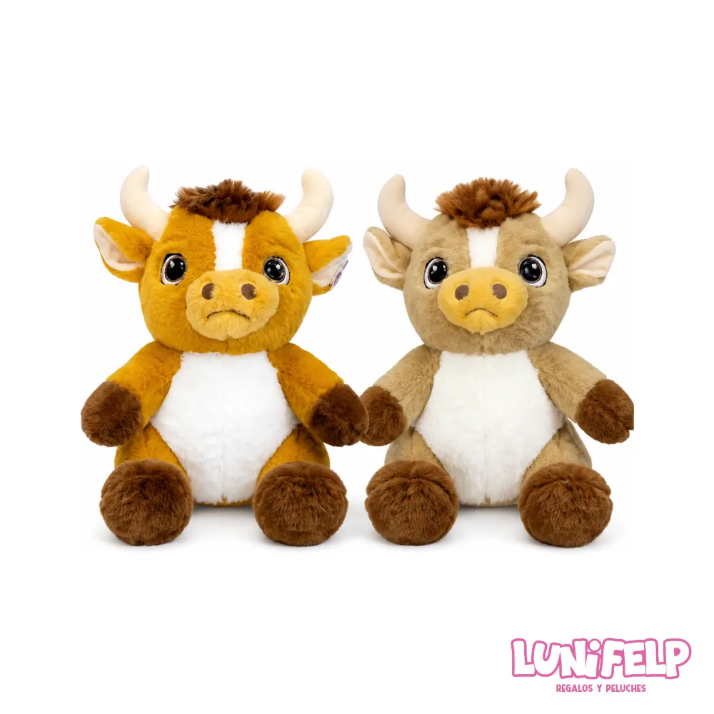 Peluche Toro Dos Colores 30 cm