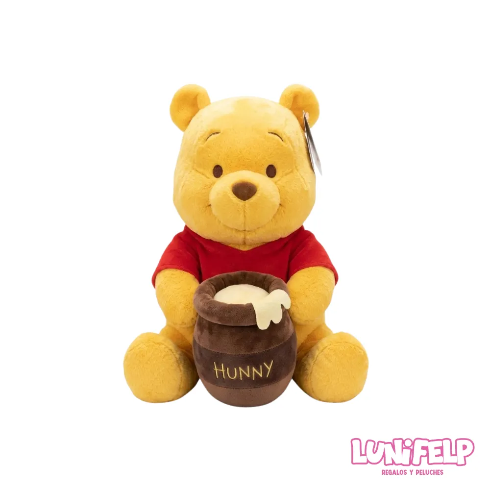 Peluche Winnie Pooh 40 cm con Tarro de Miel