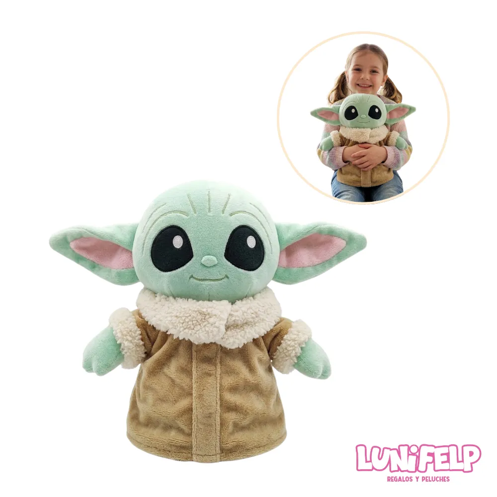 Peluche Baby Yoda (Grogu) de 25 cm – Suave y Original - Imagen 2