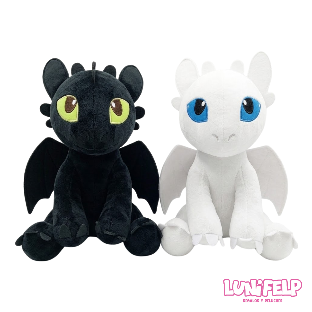 Peluche Chimuelo y Furia Luminosa Gigante 60 cm