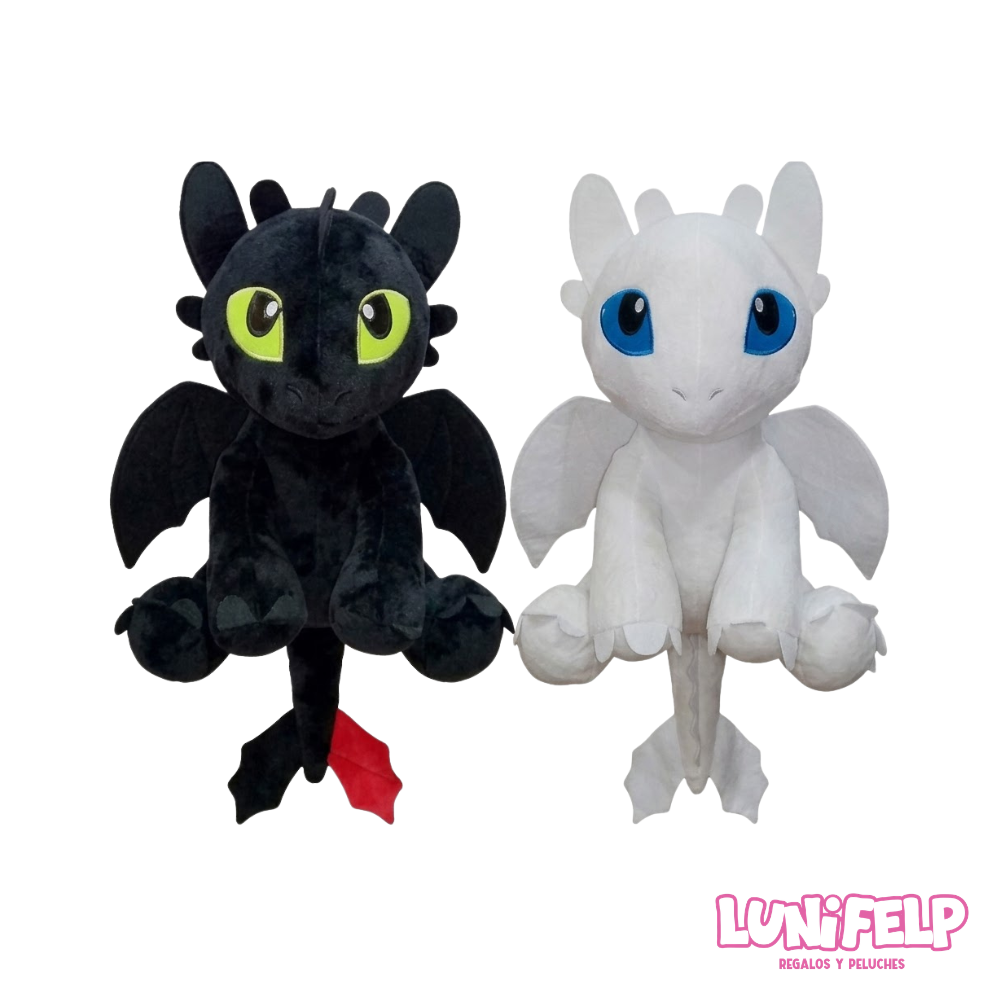 Peluche Chimuelo y Furia Luminosa 29 cm – Cómo Entrenar a tu Dragón