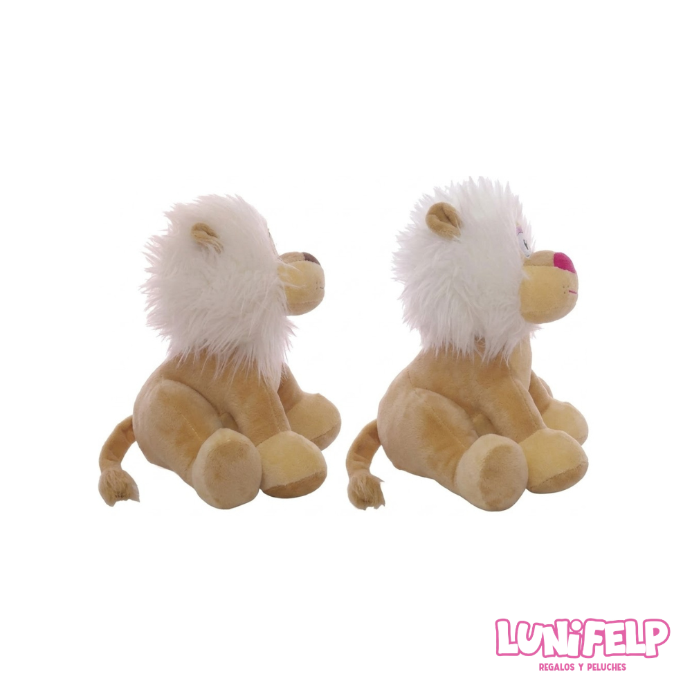 Peluche León Melena Blanca 25 cm - Imagen 4