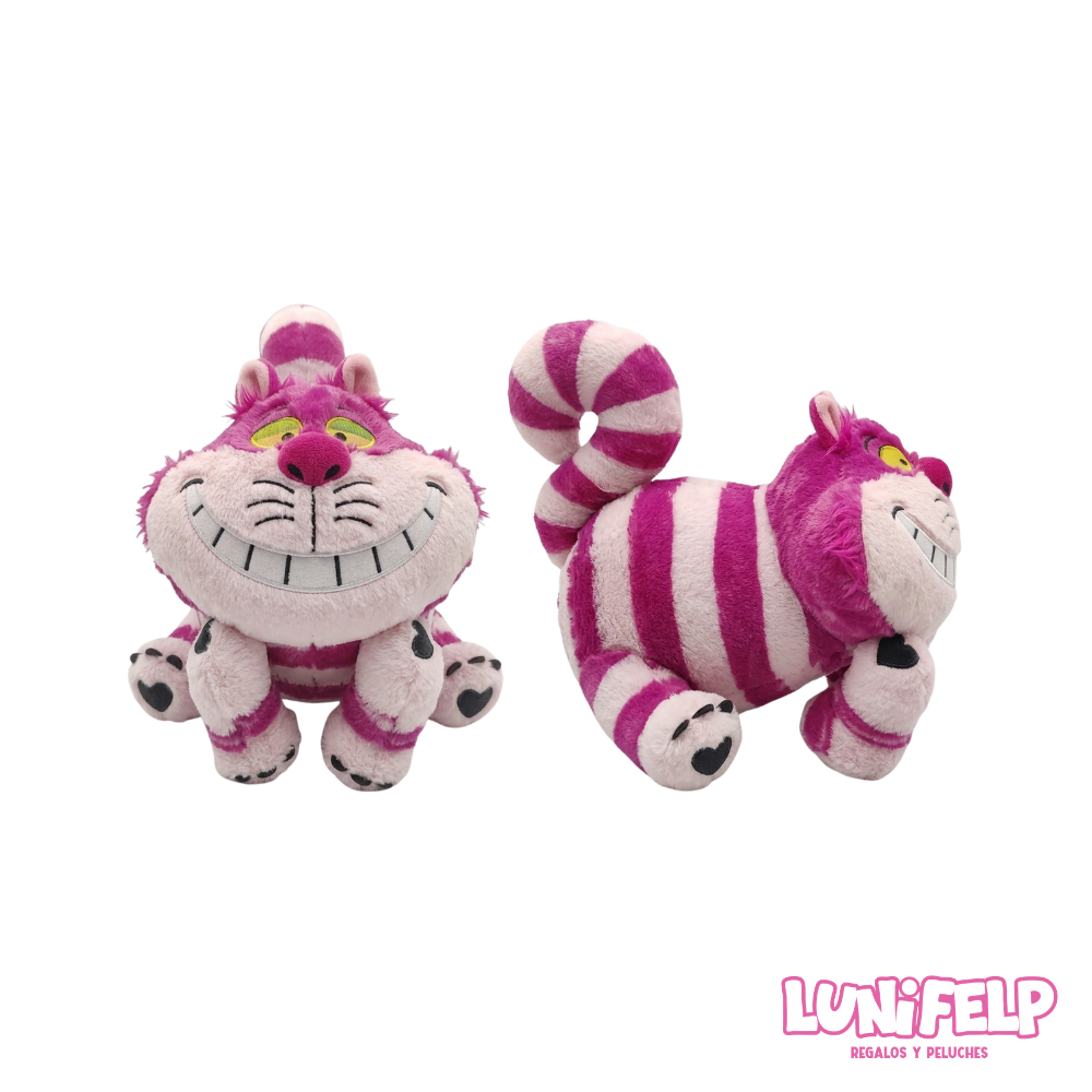 Peluche Gato Sonriente Cheshire Alicia en el Pais de las Maravillas 25 cm