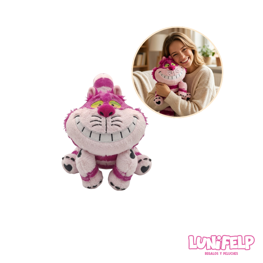 Peluche Gato Sonriente Cheshire Alicia en el Pais de las Maravillas 25 cm - Imagen 3