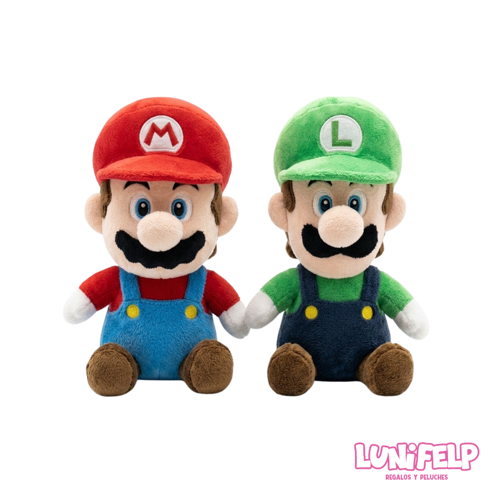 Peluche Mario Bros y Luigi 35 cm