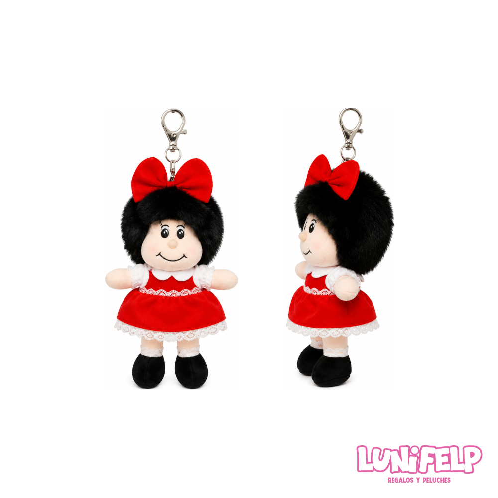 Llavero Peluche Mafalda 18 cm - Colgante para Bolso y Llaves