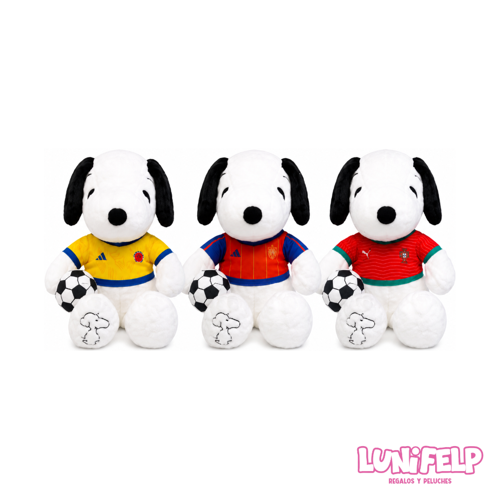 Peluche Snoopy Futbolista 35 cm