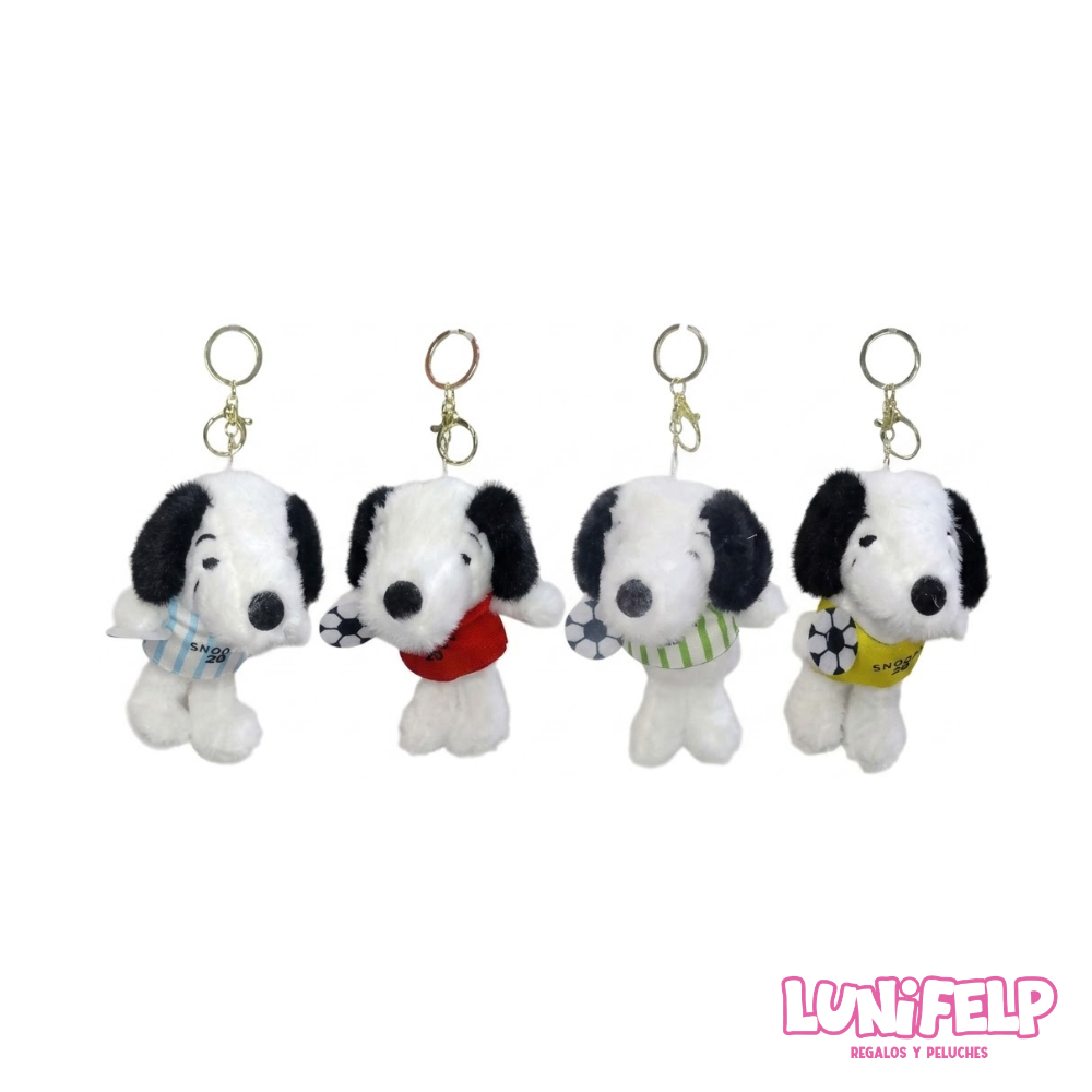 Llavero Peluche Snoopy Futbolista 12 cm